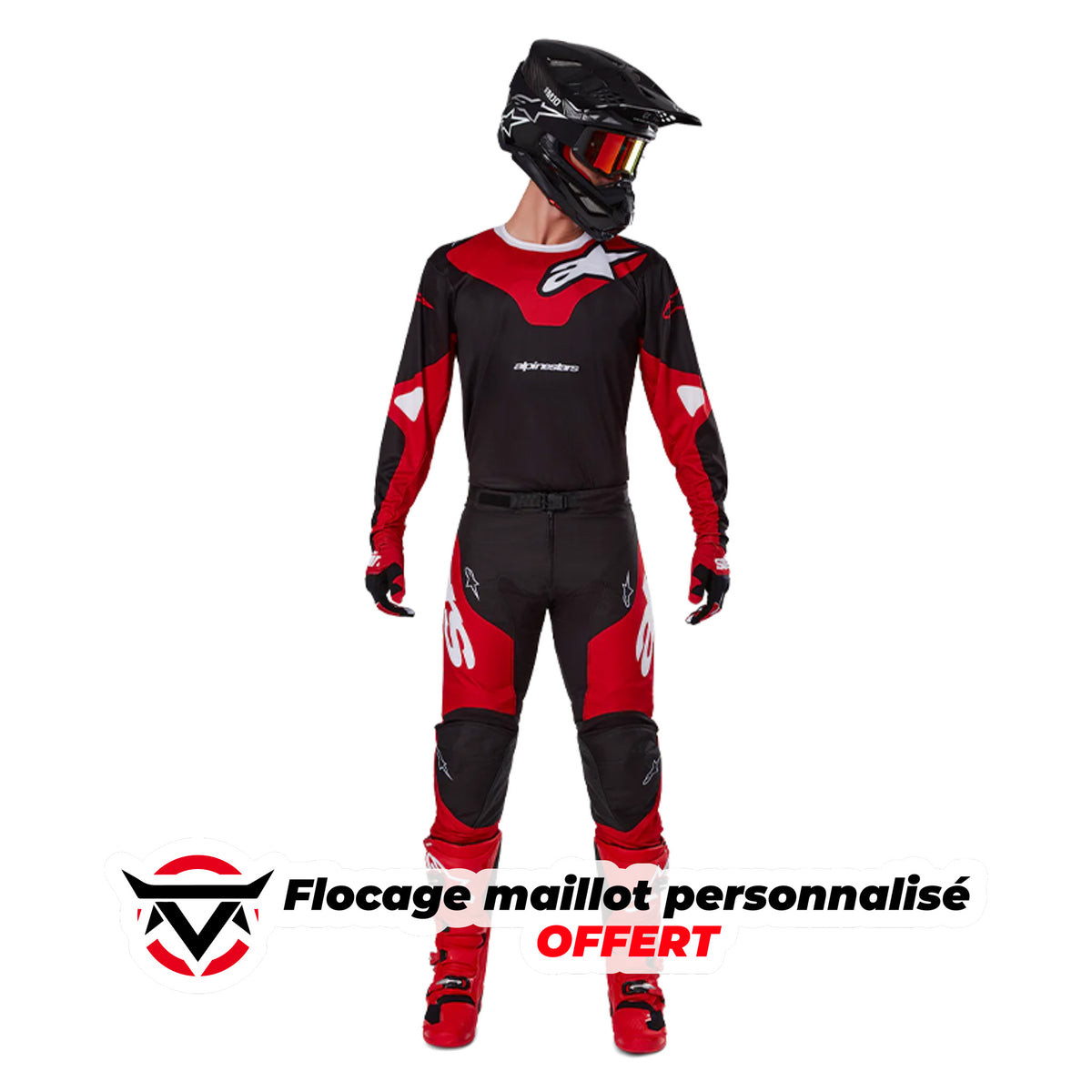 Tenue ALPINESTARS Racer Veil rouge/noir 2025 – oxmoto