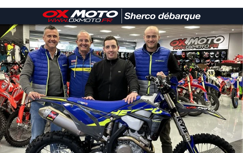 Sherco débarque chez Oxmoto