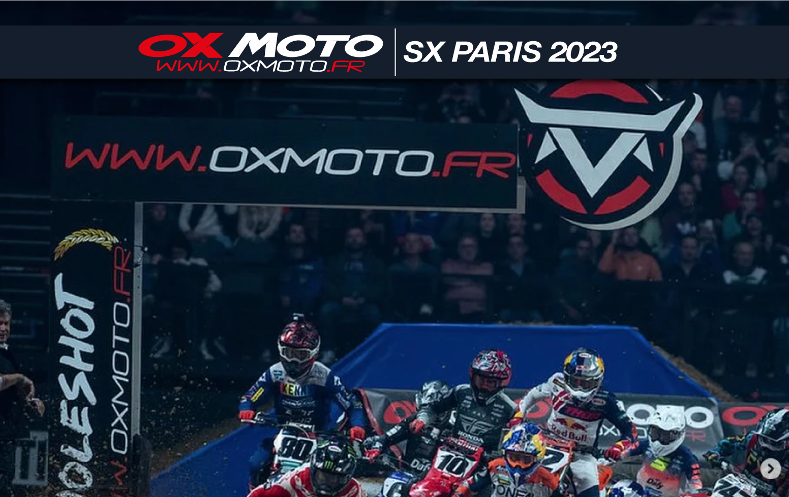 SX PARIS 23 - Oxmoto partenaire du Holeshot !  