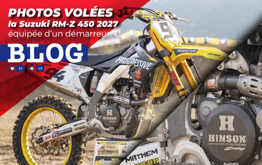 PHOTOS VOLÉES : la Suzuki RM-Z 450 2027 équipée d’un démarreur !