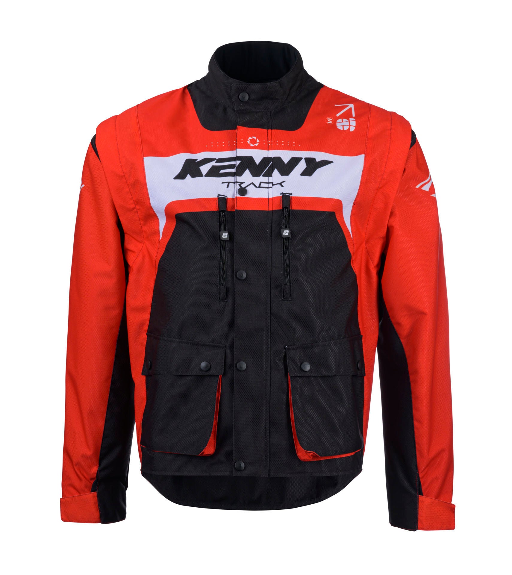 Veste enduro Kenny Track rouge 2025 – oxmoto