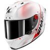 Casque intégral SHARK Aeron Speed-tech carbone blanc rouge 2026