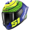 Casque intégral SHARK Skwal Cup Replica Granado bleu vert jaune 2026