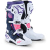 Bottes ALPINESTARS Tech 10 blanc/violet/bleu/rose