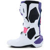 Bottes ALPINESTARS Tech 10 blanc/violet/bleu/rose