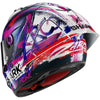 Casque intégral SHARK Aeron-gp Fim Racing #1 Replica Zarco Signature carbone blanc violet 2026