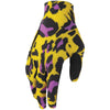 Gants THOR SPORTMODE Cheetah jaune/violet