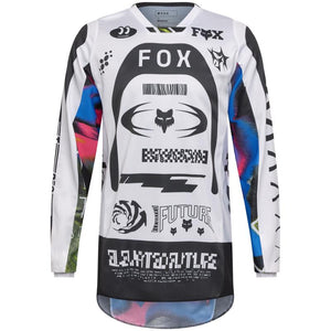 Maillot FOX 180 Image Cosmo blanc/noir