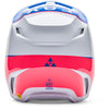 Casque FOX V1 Collect bleu/rose