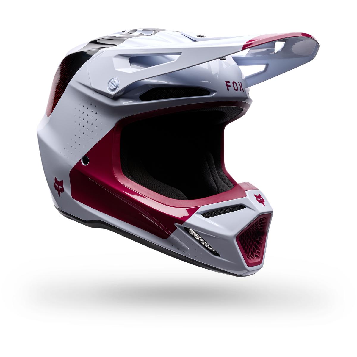 Casque FOX V3 Tine blanc