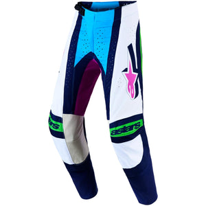 Pantalon ALPINESTARS Techstar Maven blanc/bleu