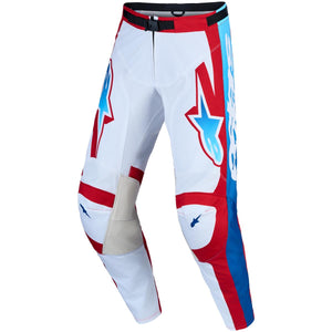 Pantalon ALPINESTARS Racer Hunt blanc/rouge