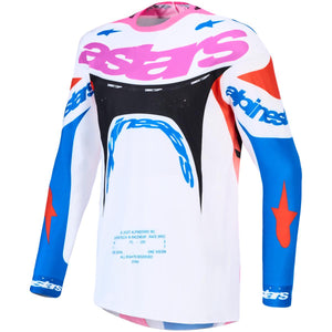 Maillot ALPINESTARS Supertech Dyna blanc/bleu