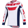 Tenue ALPINESTARS Racer RIWAY blanc/bleu/rouge