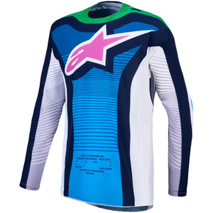 Maillot ALPINESTARS Techstar Maven blanc/bleu