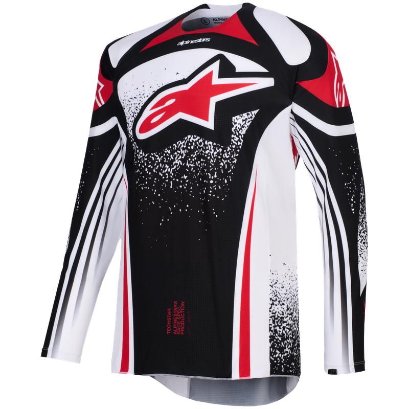 Tenue ALPINESTARS Techstar NOMUR noir/blanc/rouge