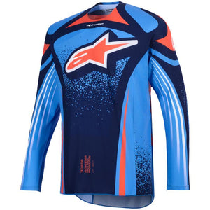 Maillot ALPINESTARS Techstar NOMUR navy/orange/bleu
