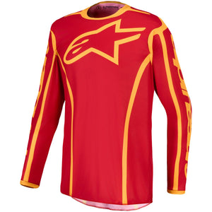 Maillot ALPINESTARS Fluid Apex V2 rouge/or