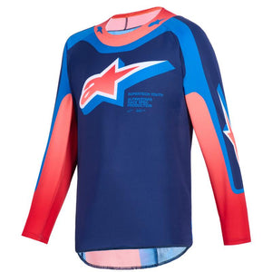 Maillot enfant ALPINESTARS Supertech VISTA navy/corail