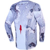 Maillot ALPINESTARS Enfant Fluid Lone gris/blanc