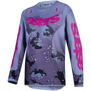 Maillot ALPINESTARS Enfant Fluid Lone gris/violet