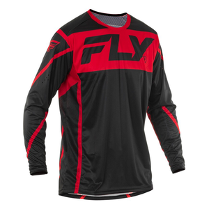 Maillot FLY RACING Lite - noir/rouge 2025