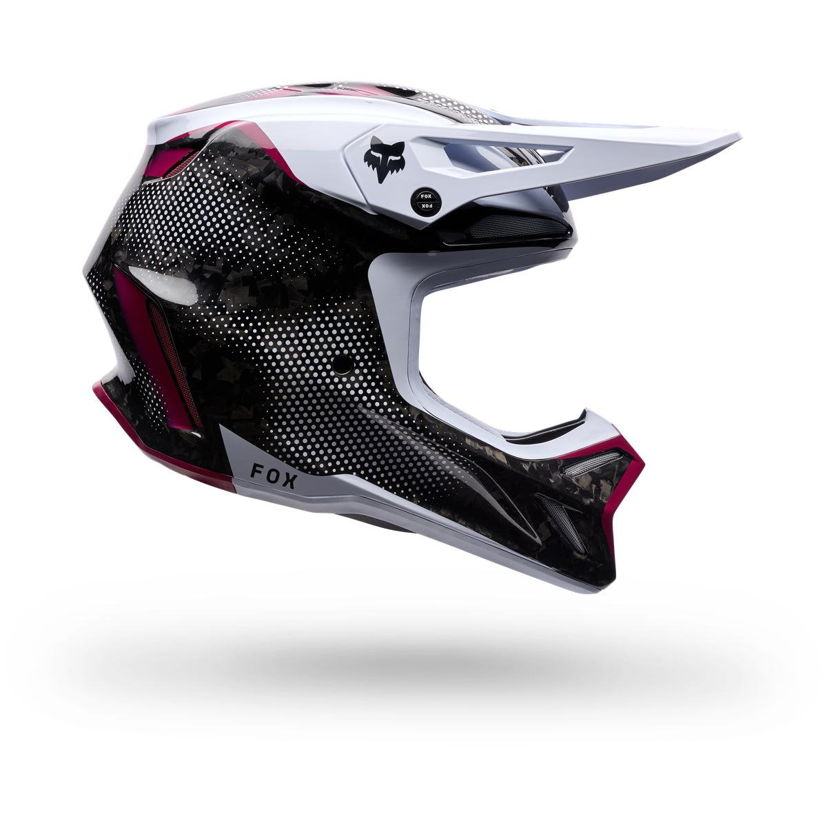 Casque FOX V3 RS Tactile blanc