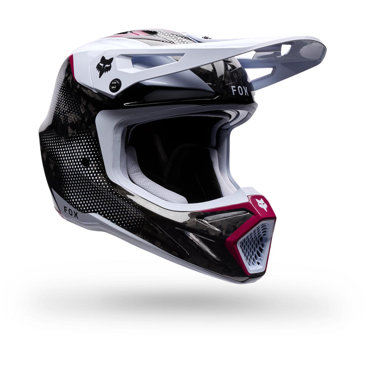 Casque FOX V3 RS Tactile blanc