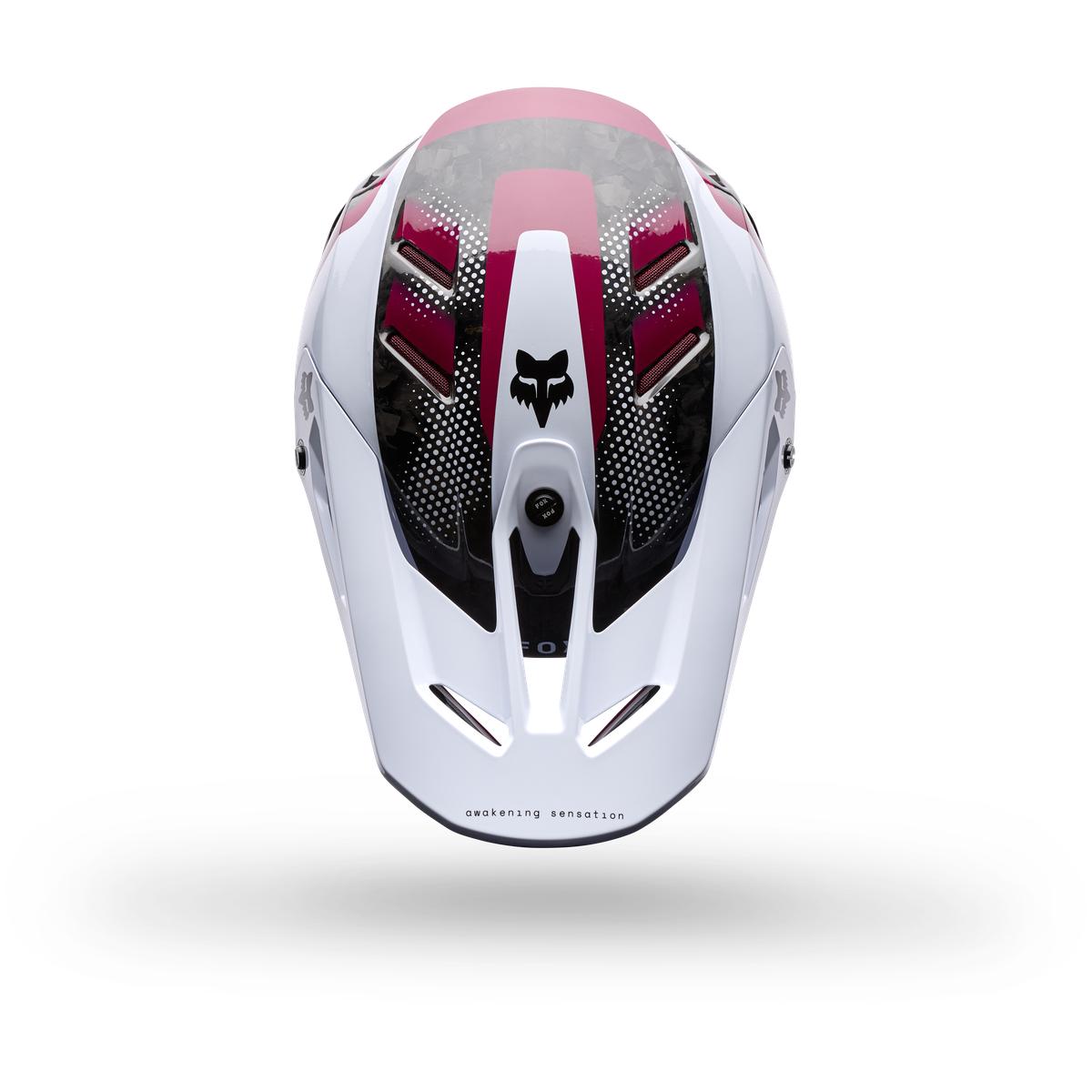 Casque FOX V3 RS Tactile blanc