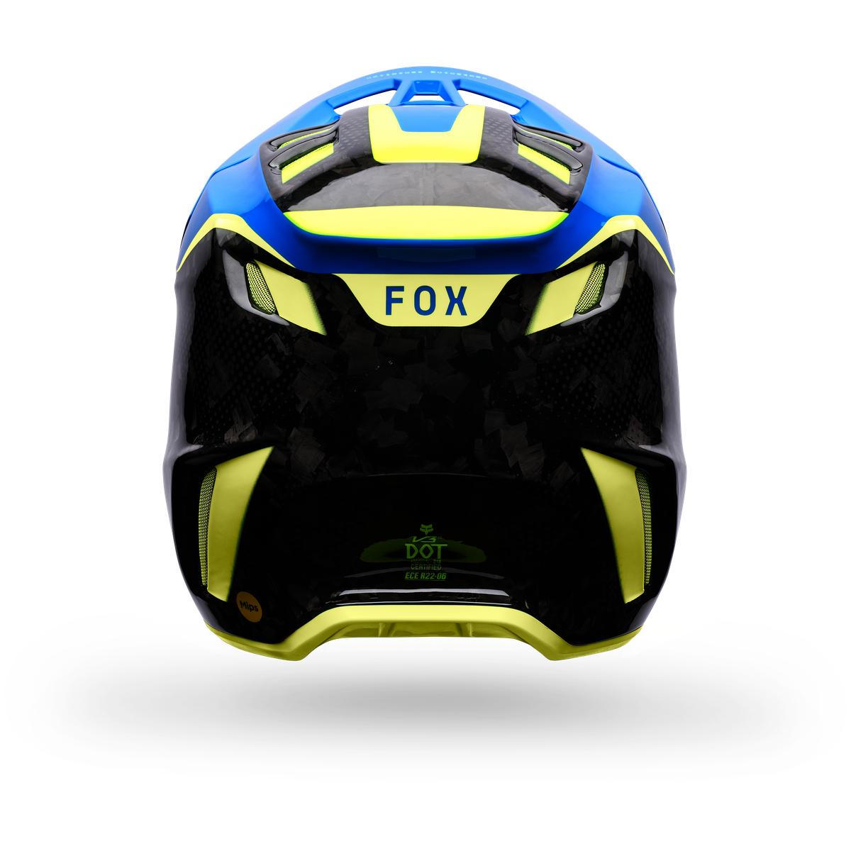 Casque FOX V3 RS Tactile bleu