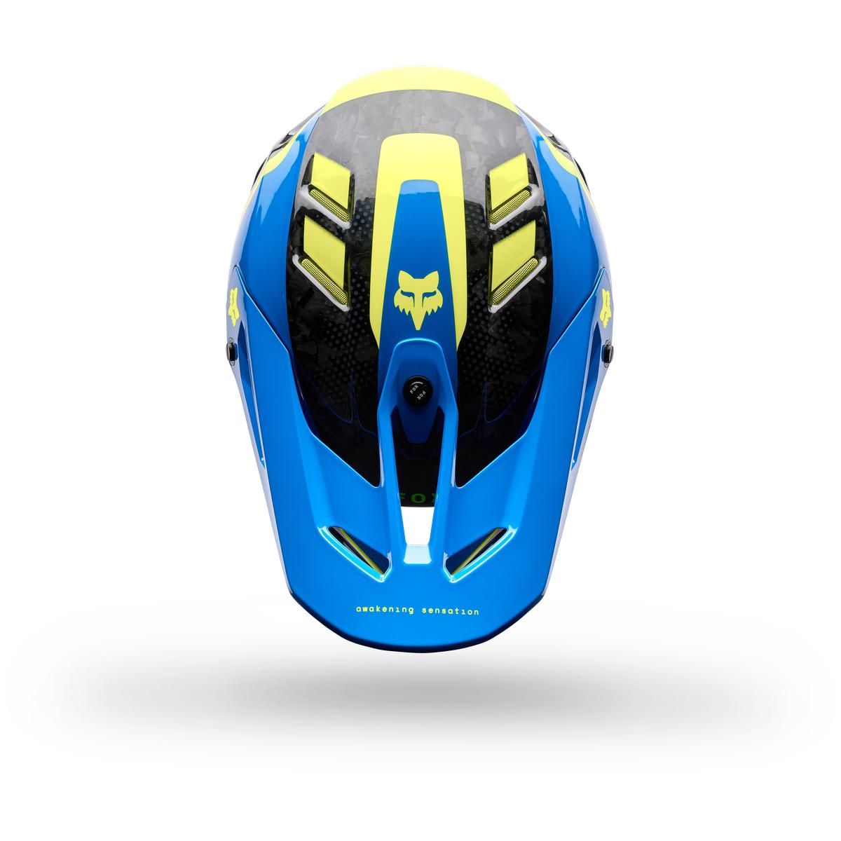Casque FOX V3 RS Tactile bleu