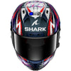 Casque intégral SHARK Aeron-gp Fim Racing #1 Replica Zarco Signature carbone blanc violet 2026
