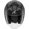 Casque jet SHARK Skwal Jet Cup Speed-fancy noir anthracite argent 2026