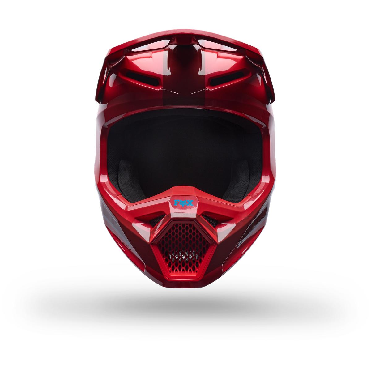 Casque FOX V1 Raid rouge