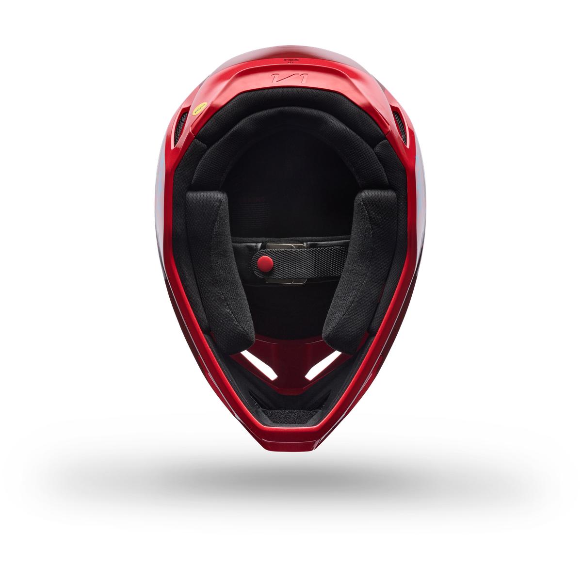 Casque FOX V1 Raid rouge