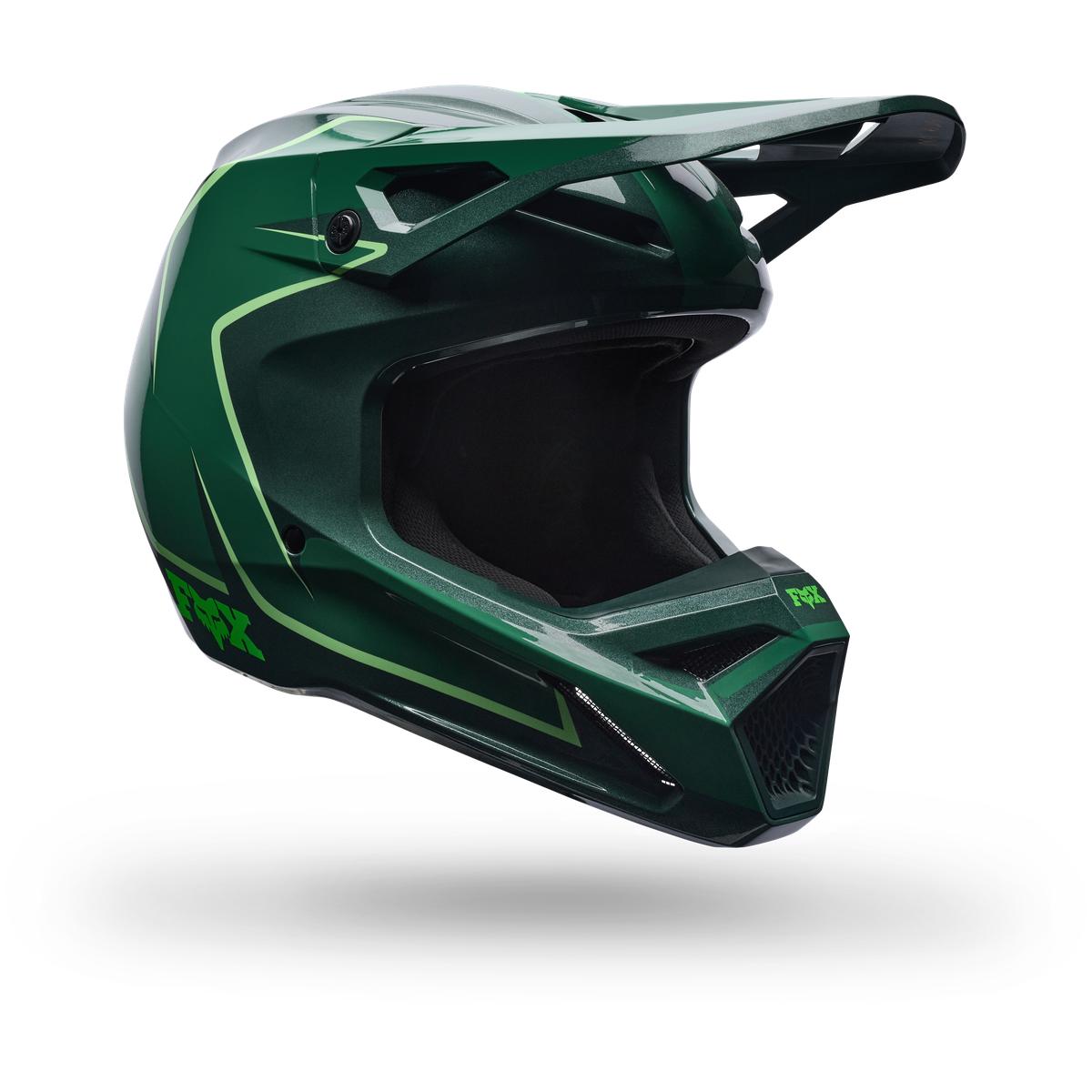 Casque FOX V1 Raid vert