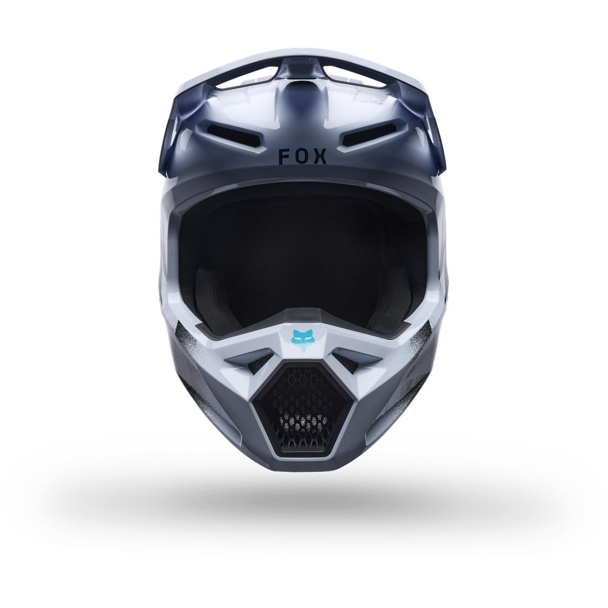 Casque FOX V1 Clutch blanc/noir