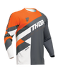 Maillot THOR Sector Checker charcoal/orange 2024