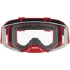 Masque Alpinestars Supertech Dura Air Fluid rouge argent transparent