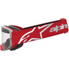 Masque Alpinestars Supertech Dura Air Fluid rouge argent transparent