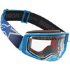 Masque Alpinestars Supertech Dura Air Fluid bleu dégradé argent transparent
