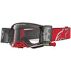 Masque Alpinestars Supertech Firma rouge argent transparent