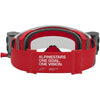 Masque Alpinestars Supertech Firma rouge argent transparent