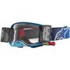 Masque Alpinestars Supertech Firma bleu argent transparent