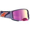 Masque Alpinestars Supertech Hiten violet rouge miroir rose