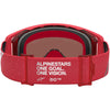 Masque Alpinestars Supertech Vesta rouge fluo chrome miroir argent