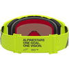 Masque Alpinestars Supertech Vesta jaune fluo noir miroir rouge