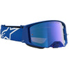 Masque Alpinestars Supertech Vesta blithe bleu blanc miroir bleu