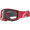 Masque Alpinestars Supertech Vesta chrome rouge transparent