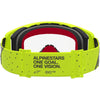 Masque Alpinestars Supertech Vesta jaune fluo noir transparent